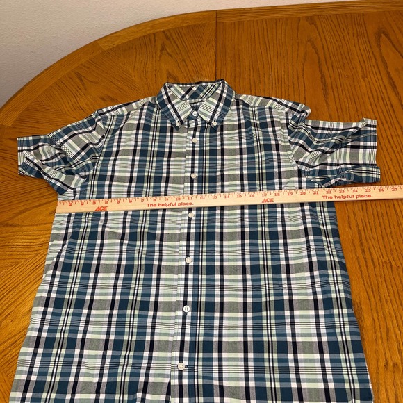 George Checked Dress Shirt button up Men Sz M (48-40) barely used - Picture 3 of 7